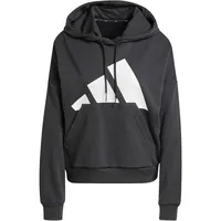 adidas Essentials Big Logo French Terry Loose Kapuzenpullover Black / White M