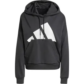 adidas Essentials Big Logo French Terry Loose Kapuzenpullover Black / White M