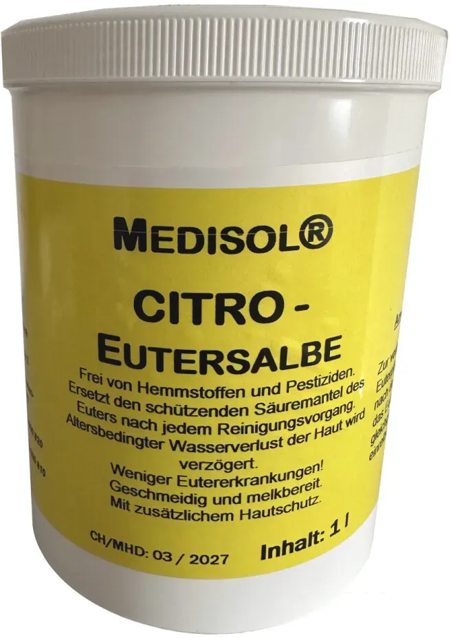 Medisol Citro Eutersalbe, 1 Liter - zur Euterpflege und -reinigung