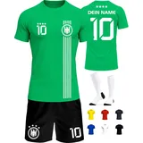 Deutschland Trikot Kinder Herren Damen WM 2026 Fussball Geschenke Jungen Coole Sachen für Jungs Fußball Trainingsanzug Tshirt EM Shirt geschenk junge 10 jahre Fußballtrikot Mädchen Set IIIII20Fo7IIIII - 134