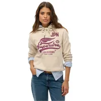 Superdry High Flyers Kapuzenpullover - Off Grey - M