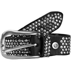 b.belt Nietengürtel Leder 95 cm schwarz 95 cm