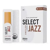 d’addario woodwinds D’Addario Organisch Select Jazz Unfiled - Saxophonrohre - 3 Weich, 10 Packung
