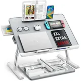 SAIJI Laptop Tisch groß Desktop Multifunktion Bett verstellbar Buchständer