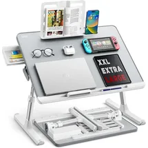 SAIJI Laptop Tisch groß Desktop Multifunktion Bett verstellbar Buchständer