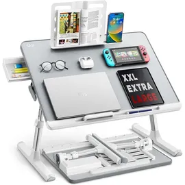 SAIJI Laptop Tisch groß Desktop Multifunktion Bett verstellbar Buchständer