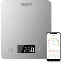 Cecotec Küchenwaage CookCOntrol 10000, Connected - Cecotec Cook Control Edelstahl Arbeitsplatte Rechteck Elektronische