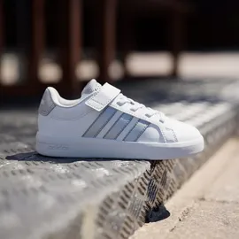 adidas Grand Court 3.0 Kinder Cloud White/Silver Metallic 30,5