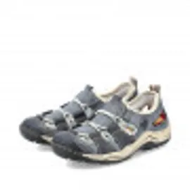 Rieker Damen Low-Top Sneaker L0561, Frauen Halbschuhe, lose Einlage,Turnschuhe,Laufschuhe,straßenschuhe,Strassenschuhe,blau (14),37 EU, / 4 UK