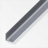 Alfer Quadrat-U 2.5 m, 23.5 x 1.5 mm Aluminium roh blank