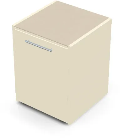Brabura CT 60 Arbeitsmodul - Pietra Di Osso / Perle Blanche / Silberner Griff