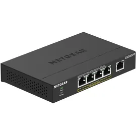 Netgear 5-Port Gigabit Ethernet Unmanaged PoE+ Switch (GS305PP): mit 4 PoE+ bei 83 W, Desktop- oder Wandbefestigung