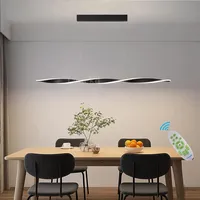 Pendelleuchte Schwarz Küchenlampe Hängelampe LED Esszimmerlampe Modern Dimmbar Spirale Hängeleuchte Höhenverstellbar Esstischlampe für Schlafzimmer Wohnzimmer Büro Kronleuchter (Schwarz, L150CM)