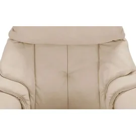 HIMOLLA Relaxsessel 4217 Leder 96 x 107 x 91 cm Beige mit Kopfteil