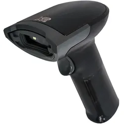 10POS Laser-Strichcode-Lesegerät 1D & 2D Strichcode-Lesegerät IS-300UN. USB Schwarz, Farbe Schwarz. Inklusive Ständer.