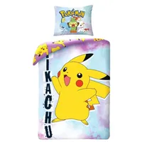 Halantex Bettwäsche Pokemon Pikachu - 140x200 cm Kissen und