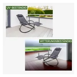 Albatros Gartenliege X-FORM 93 x 90 x 0 cm Grau