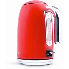 LIVOO Retro Wasserkocher rot