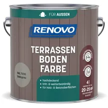 Renovo Terrassenbodenfarbe Steingrau RAL 7030 4 l