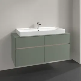 Villeroy & Boch Villeroy und Boch Collaro Waschtischunterschrank C09200AF 140x54,8x50cm, Waschtisch mittig, soft green