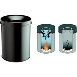 Durable Papierkorb SAFE Rund 60 Liter, Grau,
