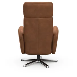 sit&more TV-Sessel Grenoble Polyester 71 x 110 x 82 cm Braun mit Kopfteilverstellung