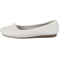 CLARKS Damen Freckle Ice Ballerinas, White White Leather, 41 EU