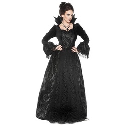 Underwraps Kostüm Königin der Finsternis, Edles Kleid für die verführerische Vampirin schwarz XL