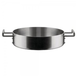 Alessi Bratentopf niedrig CONVIVIO 24 cm, 2,7 l, Edelstahl, Alessi