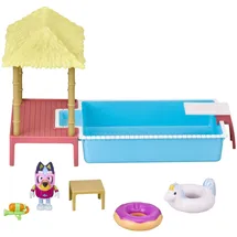 Bluey Pool Time Fun Spielset, blau/mehrfarbig, 17 cm, ab 3 Jahre