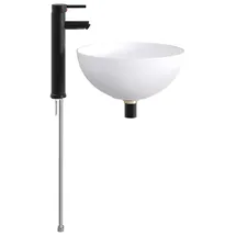 vidaXL Waschbecken fürs Badezimmer 35,5 x 35,5 x 14,5 cm Schwarz