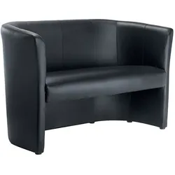 Deskin Clubsofa Kunstleder schwarz Elegant, bequem und einladend 4255704320848 Deskin