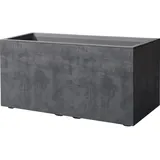 Deroma Pflanzkasten Millenium Kunststoff anthrazit 79 x 39 x 39 cm
