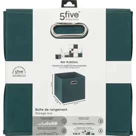 5 five simply smart 5five Simply Smart Aufbewahrungsbox in grün - Scatola portaoggetti, 31 x 31 x 31 x 31 cm
