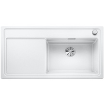 Blanco Zenar XL 6 S-F DampfgarPlus weiß + Excenterbetätigung + InFino + Holzschneidbrett