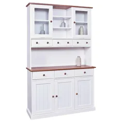 Buffet HOME AFFAIRE "Westerland", weiß (weiß, sepia), Schränke, Buffet, Breite 131 cm.