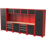feistos Werkstattschrank Holz/Metall/Stahl 1-tlg rot