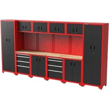 feistos Werkstattschrank Holz/Metall/Stahl 1-tlg rot
