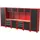 feistos Werkstattschrank Holz/Metall/Stahl 1-tlg rot