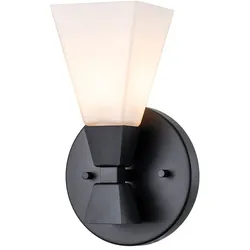 Bowtie 1lt Wandleuchte - Mattschwarz