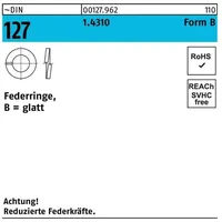 Reyher DIN 127 1.4310 B 12 rostfreiei S