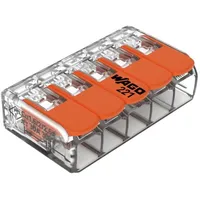 WAGO COMPACT-Verbindungsklemme bis 6mm2 5-Leiter, 1 Stück 221-615