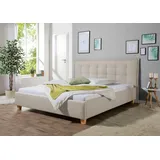 Maintal Polsterbett »Retlaw«, creme-beige, , 29266214-0 Struktur (100% Polyester) ohne Lattenrost/ohne Matratze,