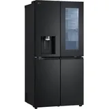 LG GMG860EPBE Stand Side-by-Side Multi-Door Festwasser Schwarz