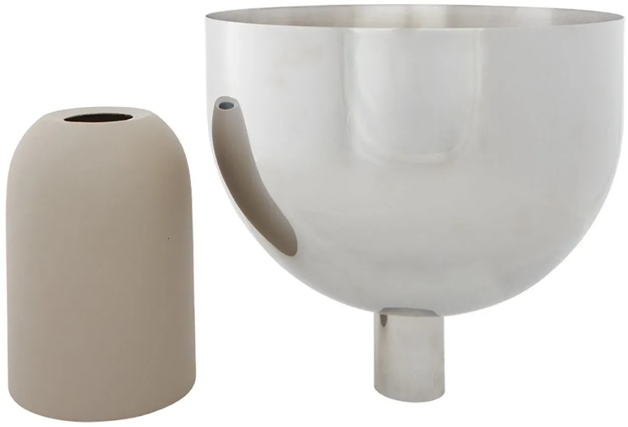 Pflanzenkasten AYTM, Torus, Grau, Metall, Design - 30.6
