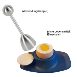 MyBasics Eierköpfer Edelstahl silber