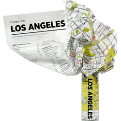 Crumpled City Landkarte Los Angeles