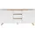 byLIVING Valentin Sideboard 160 x 76 x 38 cm Weiß Holzwerkstoff/Metall