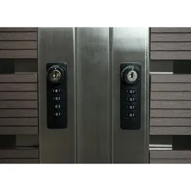 Proregal Mülltonnenverkleidung 119 x 134 x 84 cm anthrazit