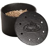 Esschert Design Räucherbox BBQ Gusseisen Braun Grill Räucherdose Smoker mit Holzschnipsel